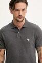 Abercrombie & Fitch tricou polo gri KI124.5182.130