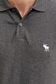Polo majica Abercrombie & Fitch KI124.5182.130 siva