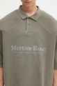 Martine Rose polo din bumbac Padded verde 654JE02411L