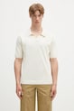 Льняне поло Norse Projects Leif Cotton Linen Polo regular бежевий N45.0502.0219