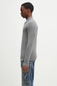 Norse Projects sweter wełniany Norse Standard Merino Lambswool Polo N45.0621.1500 szary SS25