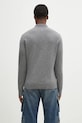 Odzież Norse Projects sweter wełniany Norse Standard Merino Lambswool Polo N45.0621.1500 szary