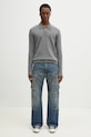 Norse Projects sweter wełniany Norse Standard Merino Lambswool Polo N45.0621.1500 szary