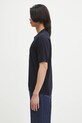 Norse Projects polo din in Leif Cotton Linen Polo N45.0502.7004 bleumarin SS25