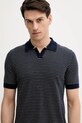 Bavlněné polo tričko United Colors of Benetton námořnická modř 1094K301J