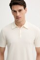 Bavlnené polo tričko United Colors of Benetton béžová 1198U301H