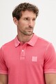 Odzież United Colors of Benetton polo bawełniane 3089U302D różowy