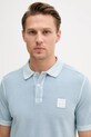 Oblečení Bavlněné polo tričko United Colors of Benetton 3089U302D modrá