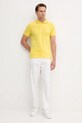 United Colors of Benetton polo 3F9HU302E żółty SS25