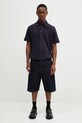 Льняне поло Paul Smith M1R.446Z.P01764 темно-синій