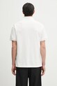 Дрехи Памучна тениска с яка Palm Angels Curved Logo PMGB012S25FAB0030310 бял