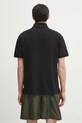 Дрехи Памучна тениска с яка Palm Angels Curved Logo PMGB012S25FAB0031003 черен