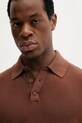 Sisley polo de bumbac maro 1094S300M