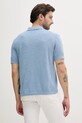 Îmbrăcăminte Sisley tricou polo din in 105GS300L albastru
