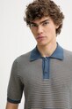 Marc O'Polo tricou polo din in albastru 524505362054