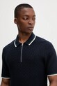 Abercrombie & Fitch polo granatowy KI120.5086.200