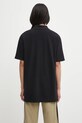 Odzież Maison Kitsuné polo bawełniane Maison Kitsune Handwriting Comfort MM00201KJ7010 czarny