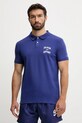 PLEIN SPORT polo z elastanem granatowy PS25MPL01