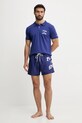 PLEIN SPORT polo PS25MPL01 granatowy SS25