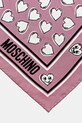 Hedvábný šátek Moschino M3211.3549 růžová SS25