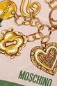 Moschino eșarfă de mătase M3217.3549 roz SS25