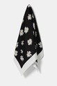 Hedvábný šátek Moschino 90 x 90 cm látka černá M3228.3549