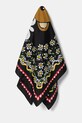 Копринен шал Moschino 90 x 90 cm коприна черен M3229.3549