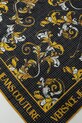 Versace Jeans Couture foulard in seta 78HA7H02.ZG353 nero SS25