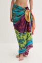 Versace Jeans Couture pareo cu conținut de mătase cu modele violet 78HA7H04.ZG361