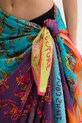 Versace Jeans Couture pareo cu conținut de mătase 78HA7H04.ZG361 violet