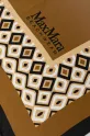 Max Mara Beachwear chusta plażowa jedwabna 2516541019600 brązowy SS25