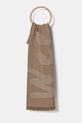 Weekend Max Mara szalik wełniany tkanina beżowy 2515541064600