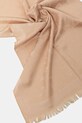Coach szal z domieszką wełny CO100562 beżowy SS25
