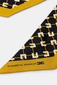 Elisabetta Franchi apaszka jedwabna FO03F51E1 czarny SS25