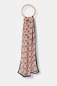 Moschino fular cu modele roz M5217.0E5169