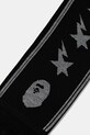Шал с вълна A Bathing Ape Jacquard 1K80182011 черен SS25