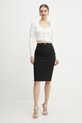 Φούστα Elisabetta Franchi GO09951E2 μαύρο SS25