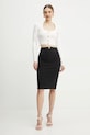 Φούστα Elisabetta Franchi GO09951E2 μαύρο SS25
