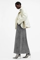 Rifľová sukňa AllSaints NOIR MAXI W023RB