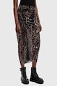 Φούστα AllSaints NORA W057RB καφέ SS25