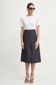 Victoria Beckham fusta 1125DSK006000B bleumarin SS25
