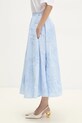 Rotate cotton skirt 1135212322 blue SS25