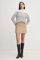 Φούστα Tommy Hilfiger WW0WW44994 μπεζ SS25