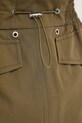 Pinko fustă din bumbac verde 104703.A2ER