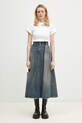 Джинсовая юбка MM6 Maison Margiela S52ME0022 голубой