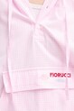 Fiorucci hanorac de bumbac Gingham Logo Hoodie Shirt W02SPTLO286CO01PN02 roz