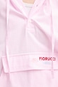 Fiorucci hanorac de bumbac Gingham Logo Hoodie Shirt W02SPTLO286CO01PN02 roz