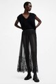 AllSaints fustă ARIELLA uni negru W040RB