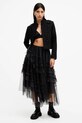 AllSaints fustă JEN uni negru W079RB