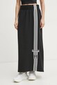 adidas Originals fustă din bumbac MAXI SKIRT imprimeu negru JC8538